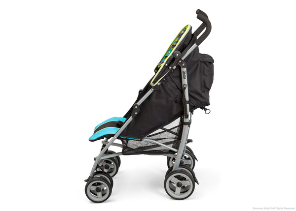 Delta Chidlren Alpha Elite Stroller (11504) Full Left Side View with Folded Canopy